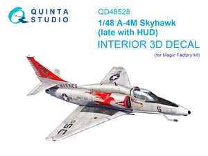 Intérieur imprimé en 3D et coloré sur papier décalcomanie Quinta Studio QD48528 A-4M tardif (Magic Factory) 1/48
