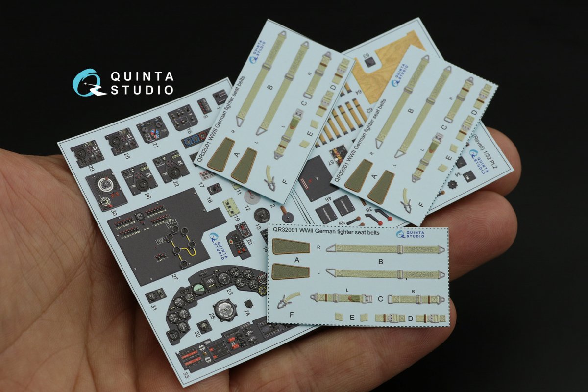 Quinta Studio QD32084 Ju 88A-1 3D-Printed &amp;amp; coloured Interior on decal paper ( Revell ) 1/32 – zdjęcie 14