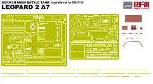 Kit d&amp;#39;amélioration Rye Field Model 2068 pour char de combat principal allemand Leopard 2 A7 (RFM 5108, échelle 1/35)