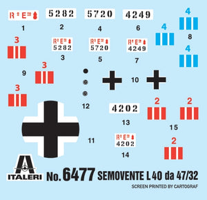 Italeri 6477 Semovente L40 pour 47/32 1/35 – image 3