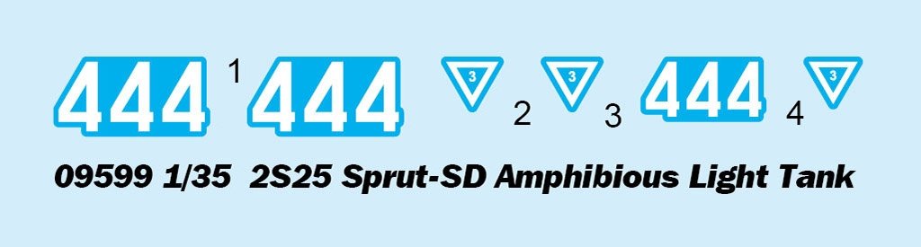 Trumpeter 09599 2S25 Sprut-SD Char léger amphibie 1/35 – image 5
