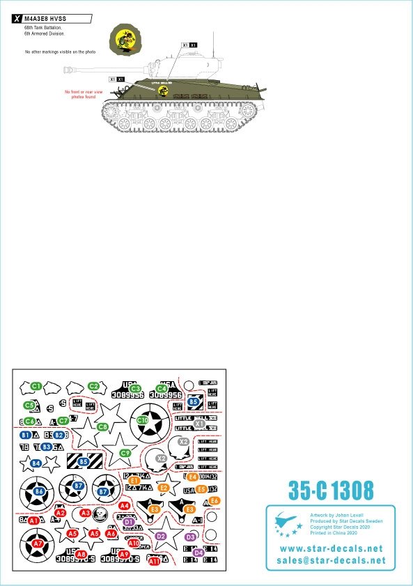 Star Decals 35-C1308 US Armored Mix # 1 1/35 – image 2