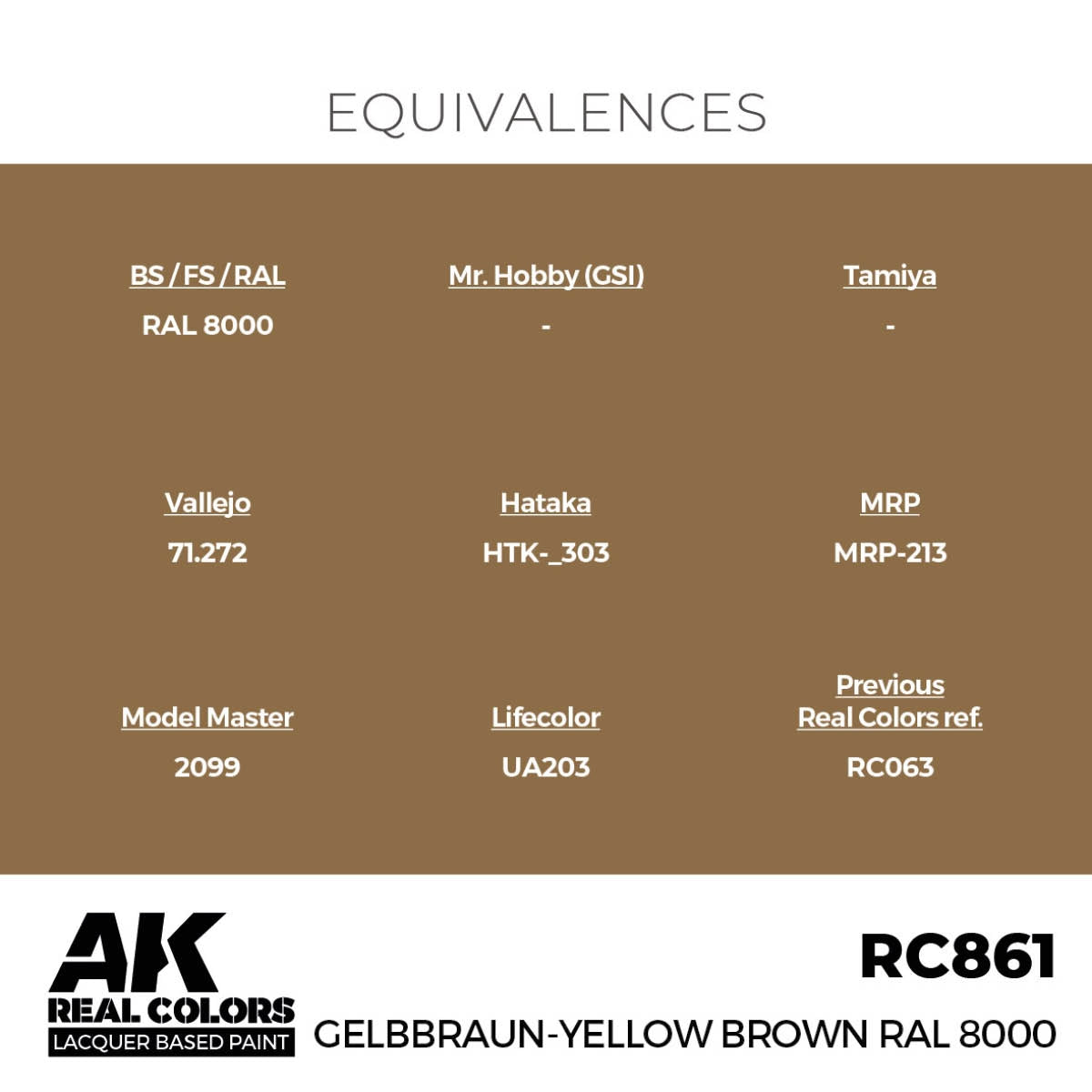 AK Interactive RC861 Jaune-brun RAL 8000 17 ml – immagine 3