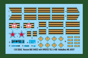 Hobby Boss 85517 BAZ-64022 russe avec TEL S-400 5P85TE2 (1/35) – image 7