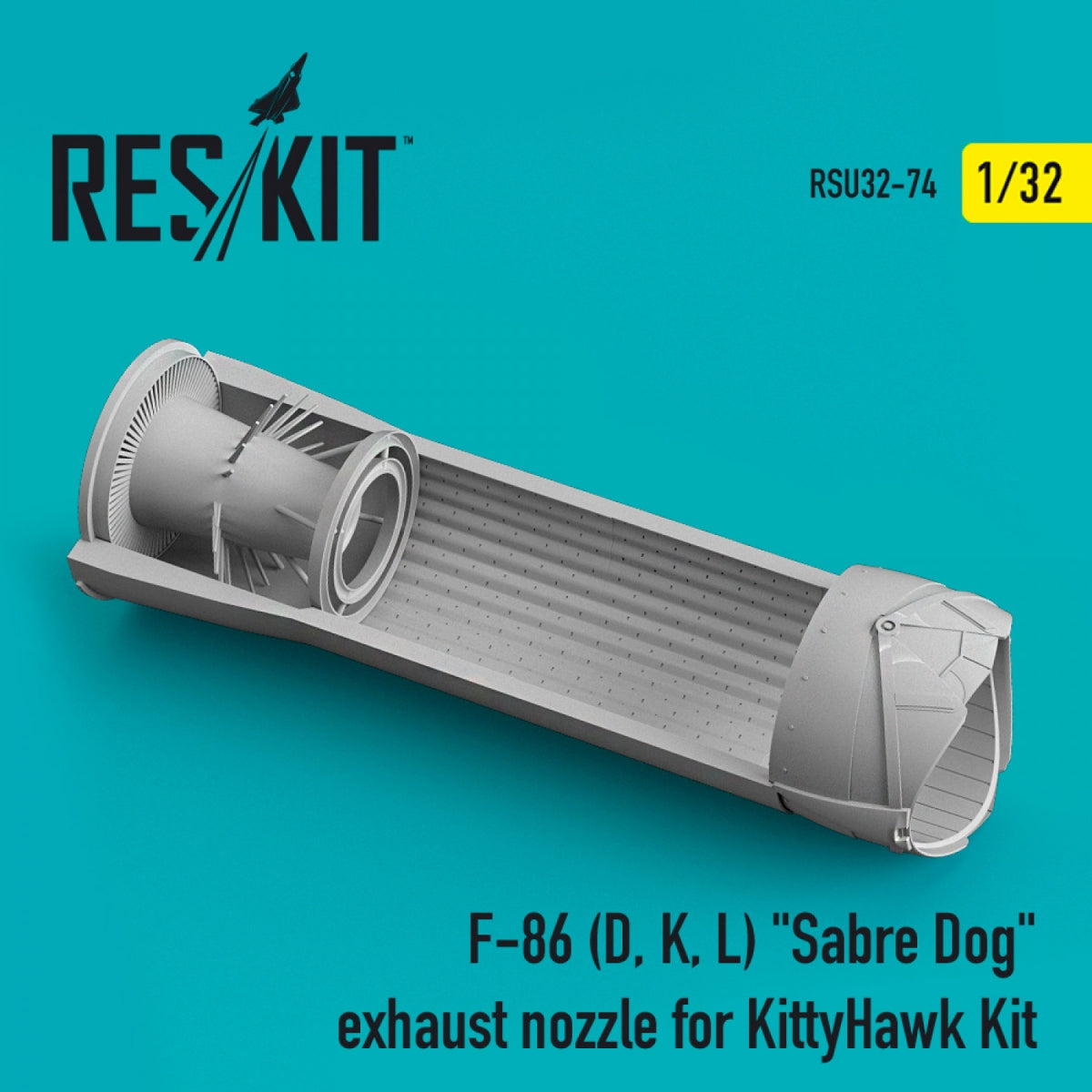 RESKIT RSU32-0074 F-86 (D, K, L) « SABER DOG » TUYAU D&amp;#39;ÉCHAPPEMENT POUR MAQUETTE KITTYHAWK 1/32 – immagine 2