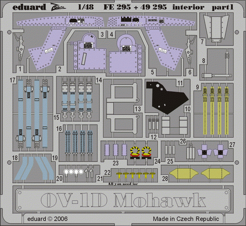 Intérieur Eduard 49295 OV-1D 1/48 RODEN – image 3