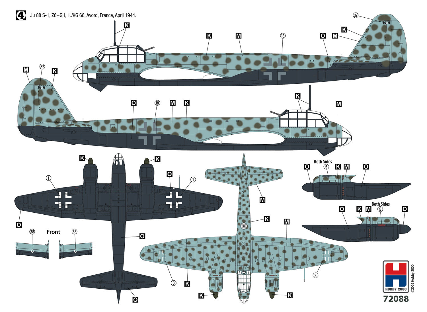 Hobby 2000 72088 Junkers Ju 88 S-1 1/72 – image 3
