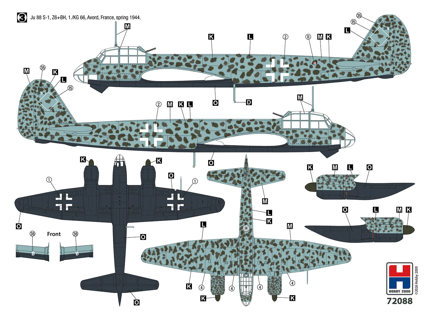 Hobby 2000 72088 Junkers Ju 88 S-1 1/72 – image 4