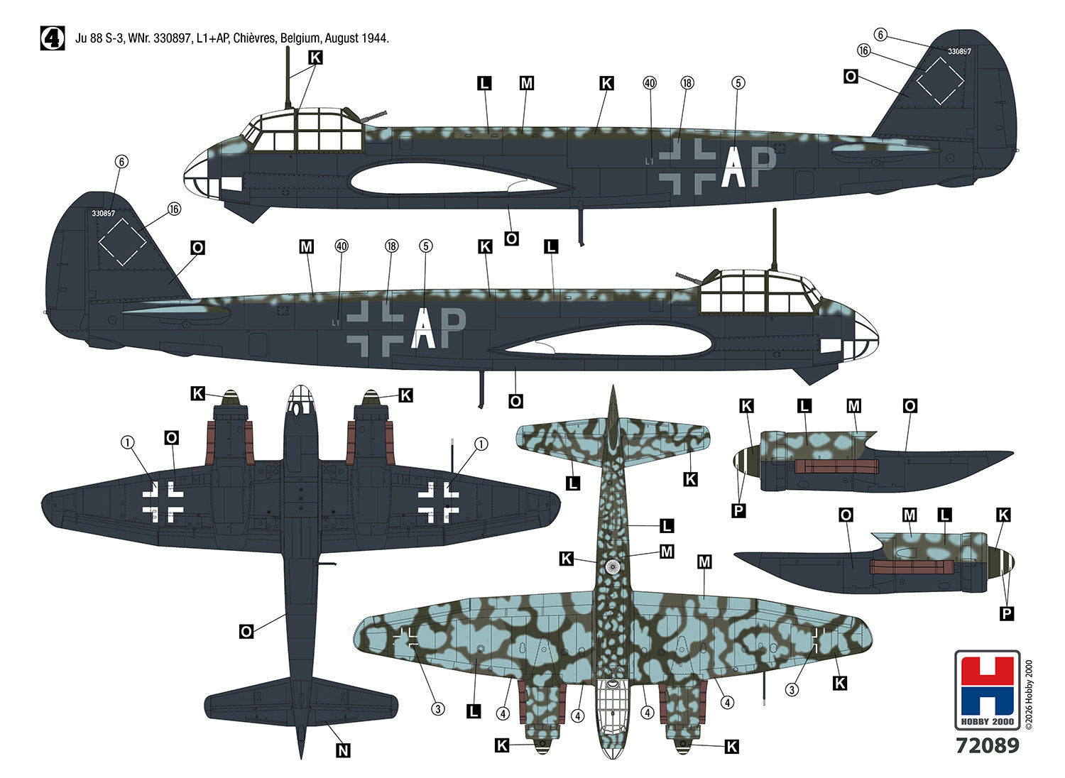Hobby 2000 72089 Junkers Ju 88 S-3 1/72 – image 4