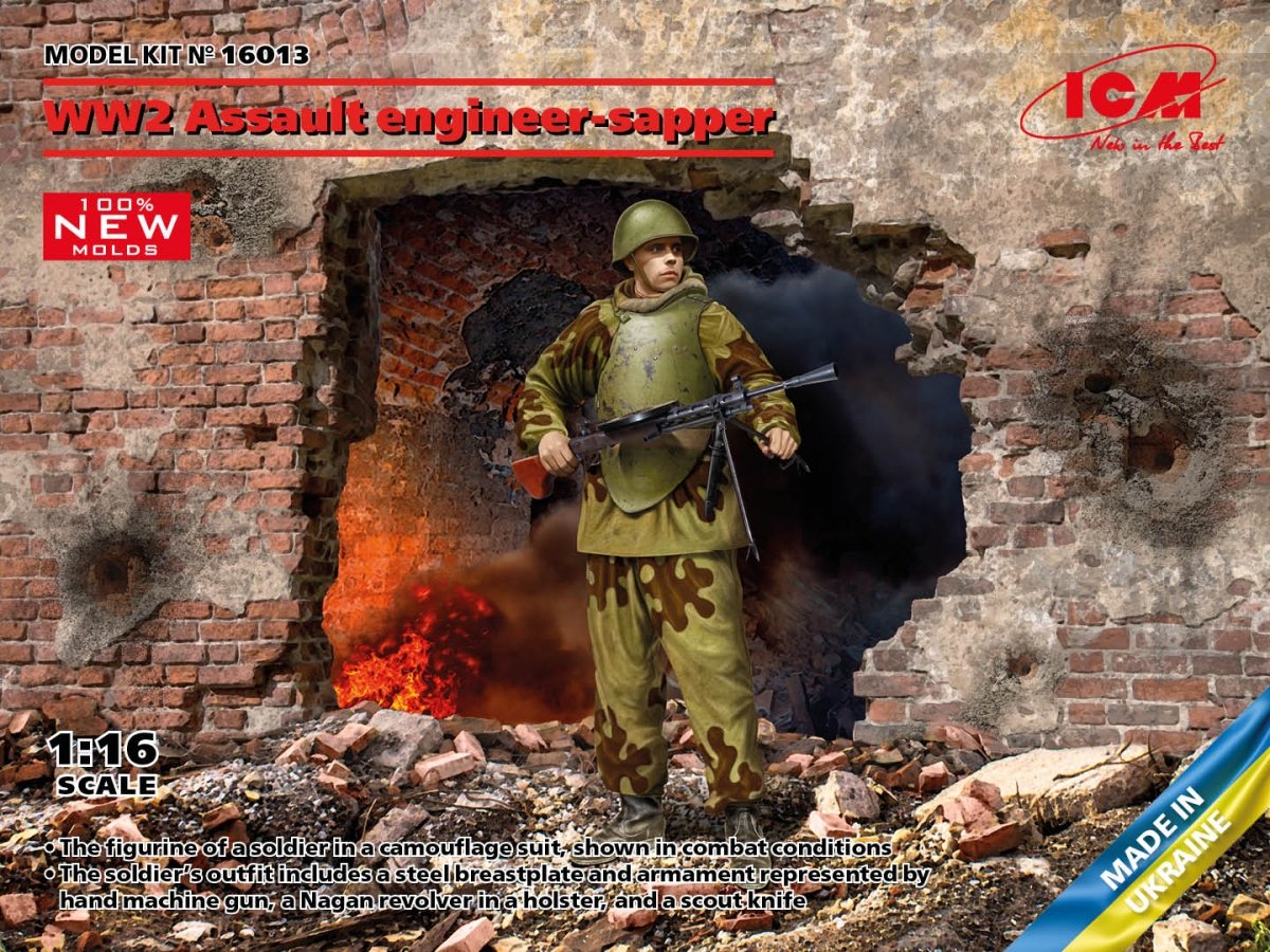 ICM 16013 Sapeur d'assaut de la Seconde Guerre mondiale 1/16