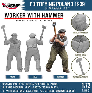 Mirage 721001 Fortifying Poland 1939 - Diorama Set 1/72 – imagen 10