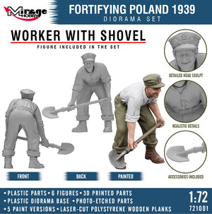 Mirage 721001 Fortifying Poland 1939 - Diorama Set 1/72 – imagen 12
