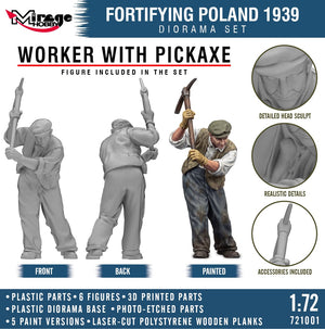 Mirage 721001 Fortifying Poland 1939 - Diorama Set 1/72 – imagen 8