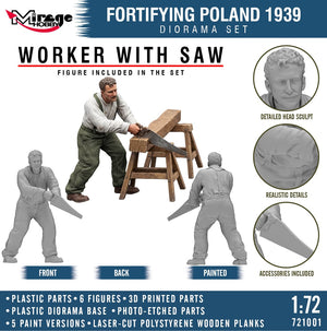 Mirage 721001 Fortifying Poland 1939 - Diorama Set 1/72 – imagen 9