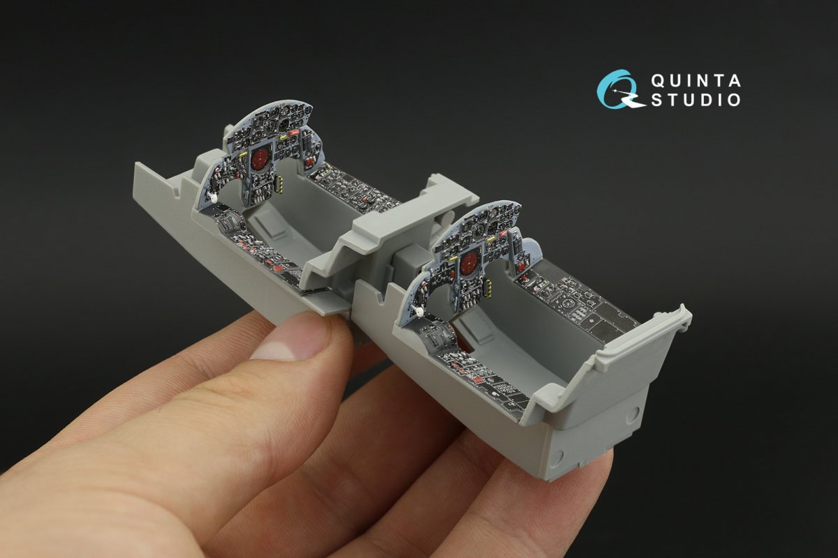 Intérieur imprimé en 3D et coloré sur papier décalcomanie Quinta Studio QD32130 TF-104G (Italeri) 1/32  – image 9
