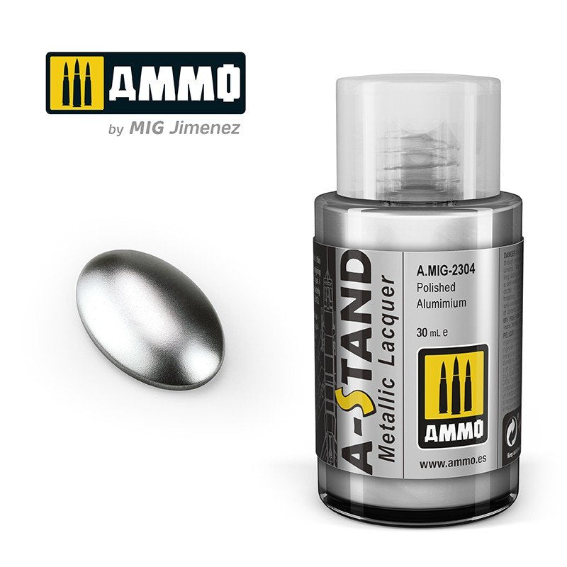 Munitions de Mig 2304 A-STAND en aluminium poli 30 ml