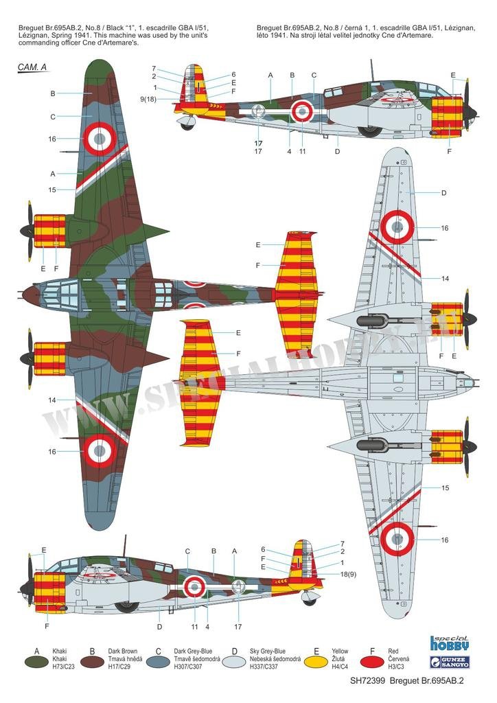 Special Hobby 72399 Breguet Br. 695AB.2 1/72 – zdjęcie 4