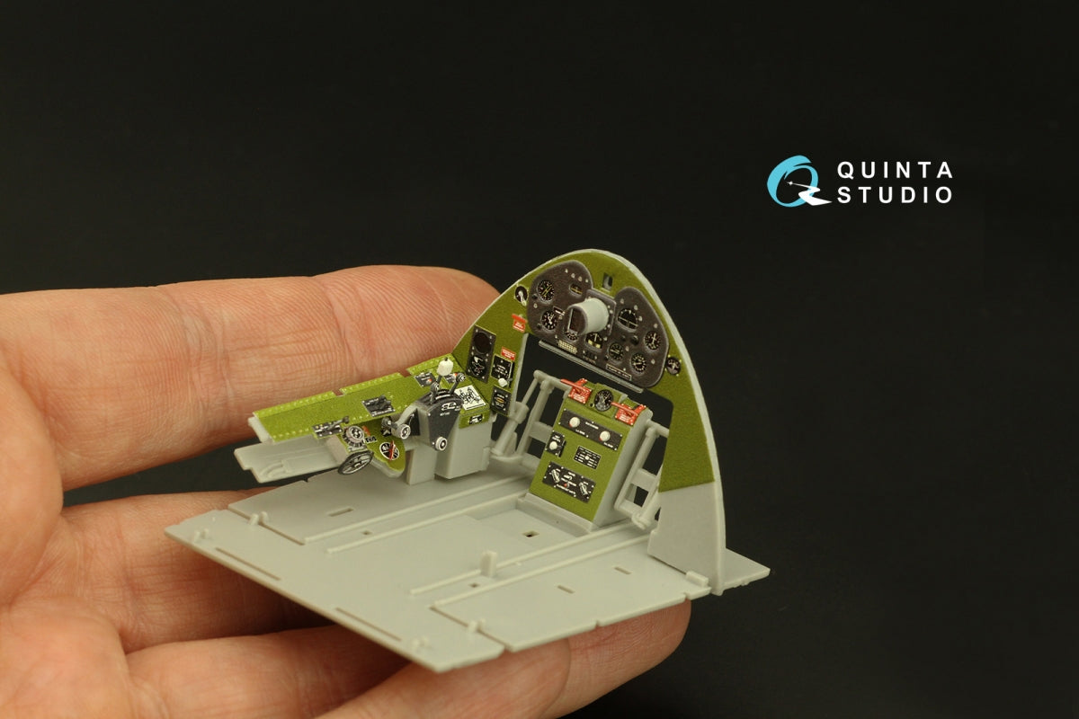 Intérieur coloré imprimé en 3D sur papier décalcomanie Quinta Studio QD32189 F6F-3E/N Hellcat (Trumpeter) 1/32 – immagine 10