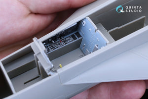 Intérieur imprimé en 3D et coloré sur papier décalcomanie Quinta Studio QD32067 F/A-18E (pour maquette Revell) 1/32 – imagen 3