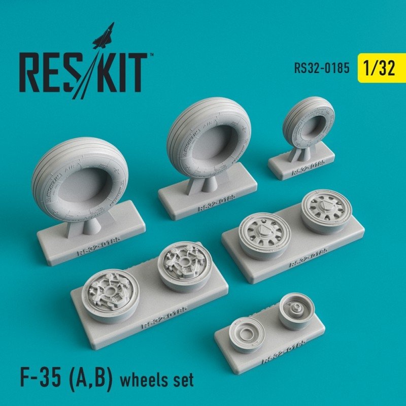 RESKIT RS32-0185 Jeu de roues F-35 (A,B) 1/32