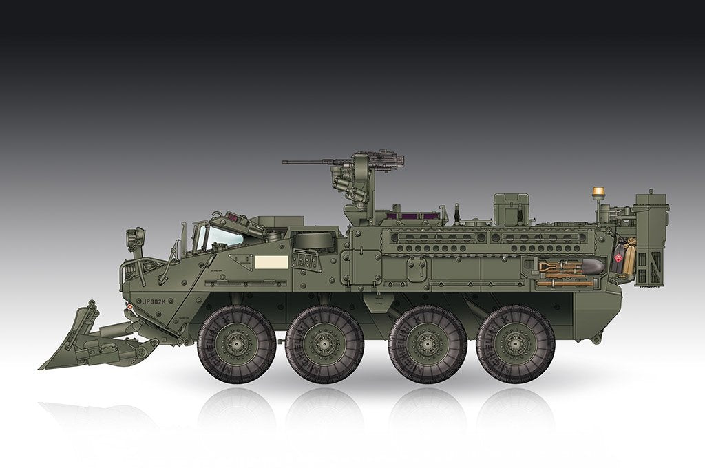 Trumpeter 07456 Stryker M1132, véhicule du génie avec pelle de génie SOB, échelle 1/72