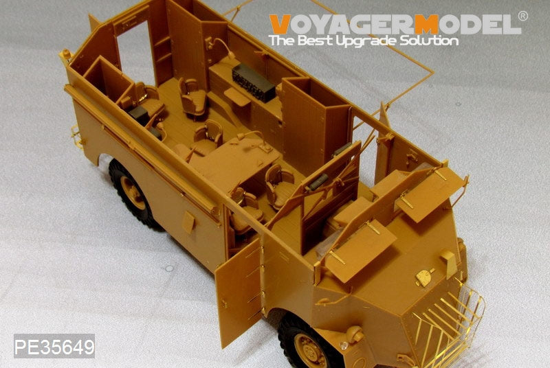 Maquette Voyager PE35649 Véhicule de commandement blindé britannique AEC 4x4 « Dorchester » de la Seconde Guerre mondiale pour AFV 35227, échelle 1/35 – image 4