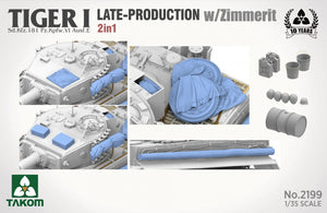 Takom 2199 Tiger I Production tardive avec zimmerit Sd.Kfz. 181 Pz.Kpfw. VIAusf. E (commande tardive/tardive) 1/35 – immagine 5