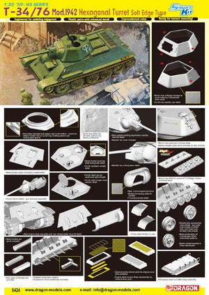 Dragon 6424 T-34/76 Mod.1942 1/35 – immagine 2