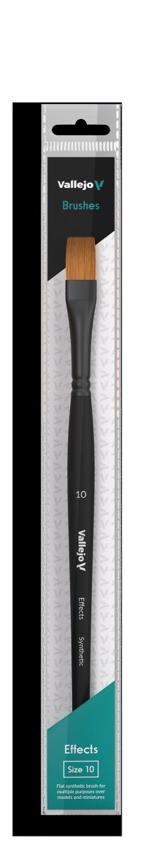 VALLEJO B04010 - Pinceau - Effets - Plat Rectangulaire Synthétique n° 10
