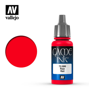 Encre de jeu Vallejo 72086 - Rouge 18 ml