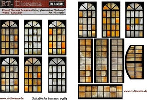 Accessoires imprimés RT-Diorama 35760 : Vitres d&amp;#39;usine « Endkampf » 1/35
