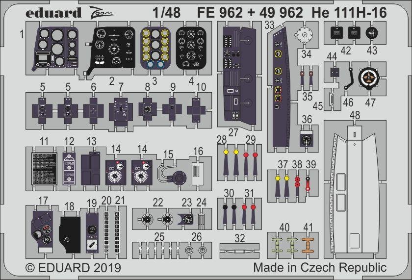 Eduard 49962 He 111H-16 intérieur du nez 1/48 ICM
