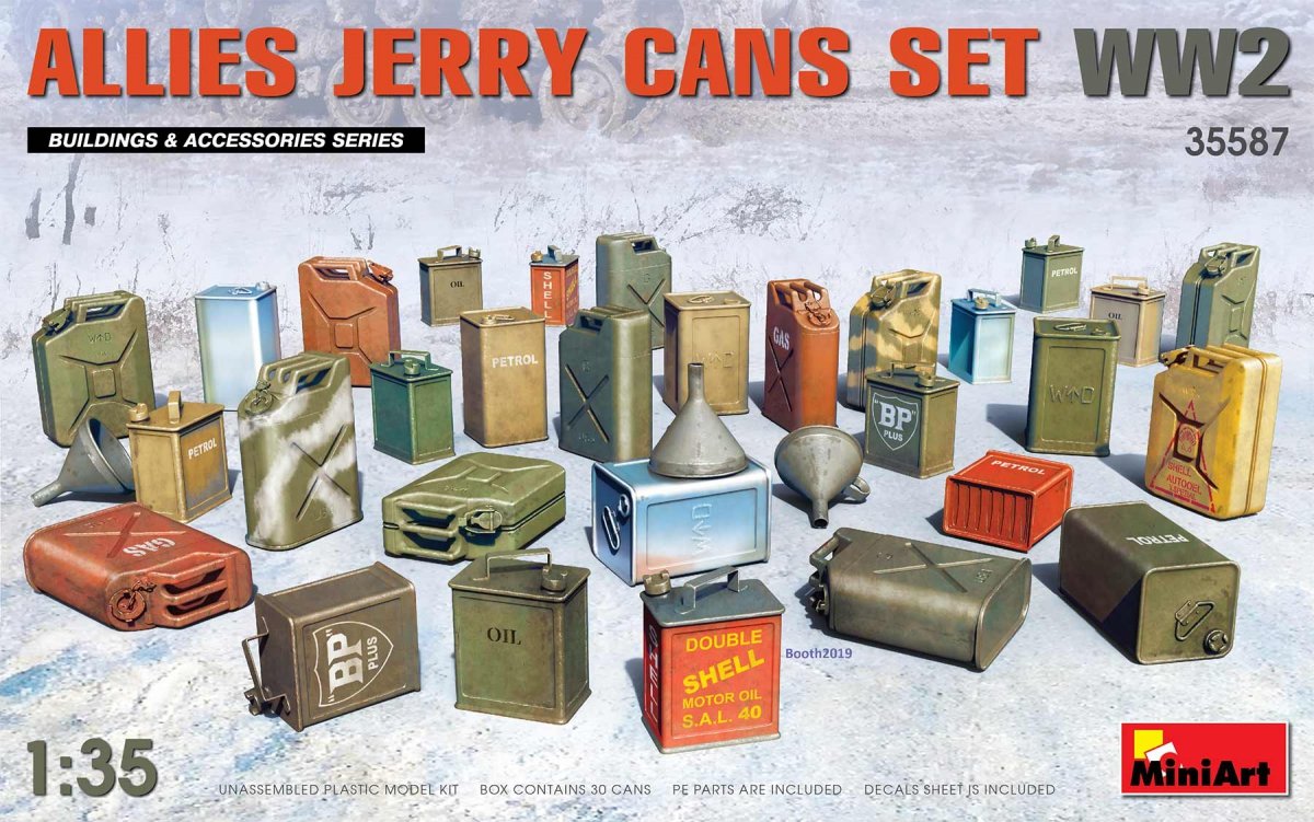 MiniArt 35587 ENSEMBLE DE BOÎTES DE JERRY ALLIÉES GUERRE MONDIALE 1/35
