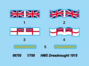 Trumpeter 06705 HMS DeadNought 1915 1/700 – Bild 3