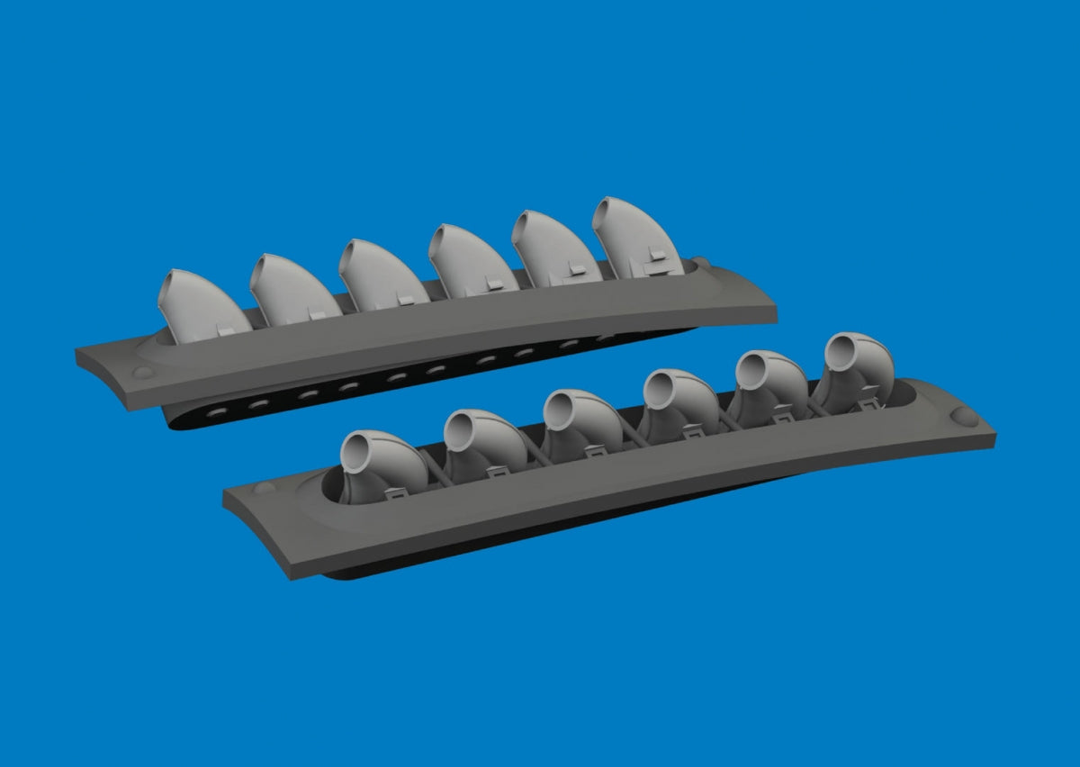 Eduard 6481060 P-40 pots d&amp;#39;échappement arrondis - Impression Eduard 1/48 – image 2