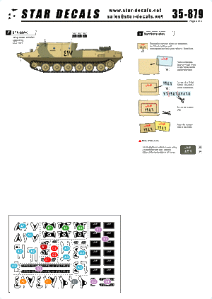 Star Decals 35-879 Chars égyptiens 3 Guerre du Kippour 1/35 – immagine 2