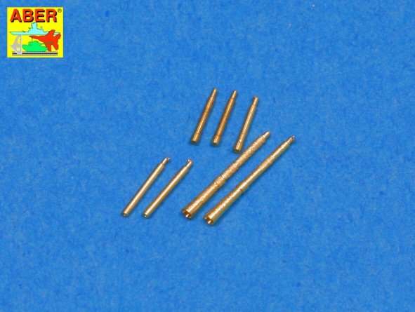 Aber 35L-099 Jeu de 7 embouts de canon pour mitrailleuses soviétiques Degtijarew DT et DP (1/35)