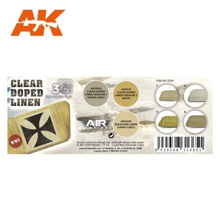 AK Interactive AK11712 LIN TRANSPARENT 3 x 17 ml – image 2