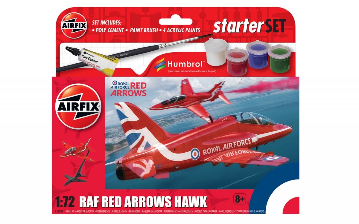 Airfix 55002 RAF Red Arrows Hawk - Coffret cadeau 1/72