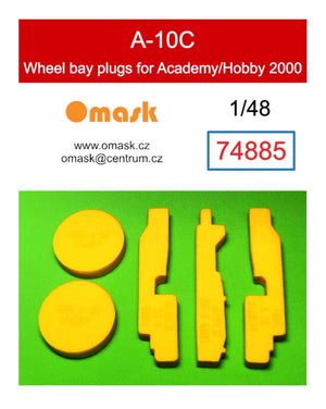 Bouchons de puits de train d&amp;#39;atterrissage Omask 74885 A-10C (pour Academy/Hobby 2000) 1/48