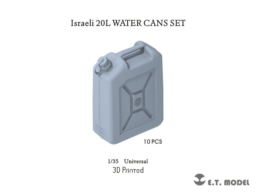 Ensemble de bidons d&amp;#39;eau israéliens ET Model P35-305 de 20 L (impression 3D) à l&amp;#39;échelle 1/35