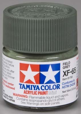 Peinture acrylique Tamiya XF65 Gris Field (81765) 10 ml  – image 2