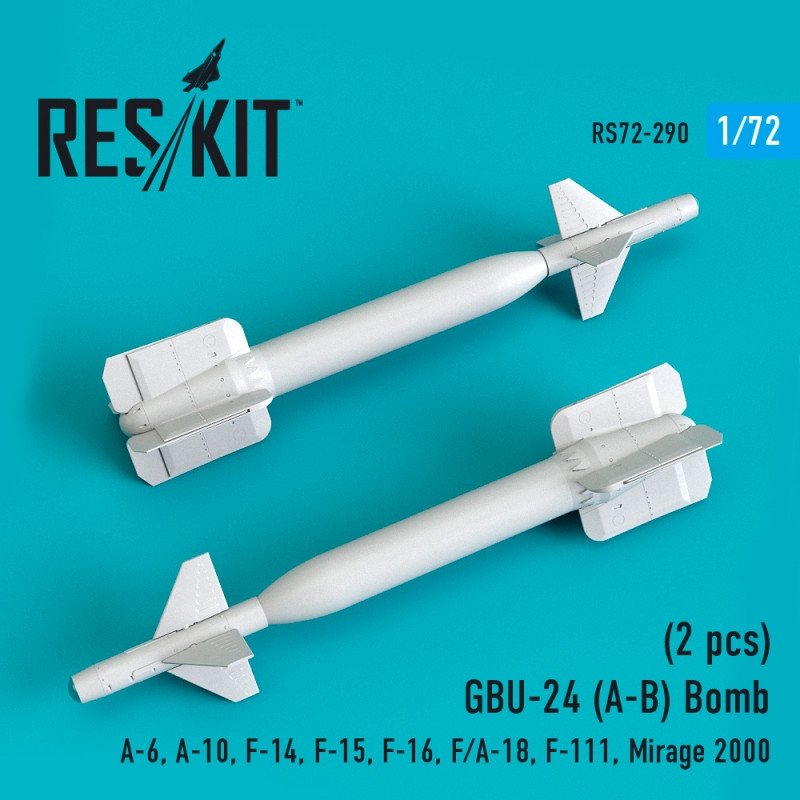 RESKIT RS72-0290 GBU-24 (AB) Bombe (2 pièces) 1/72