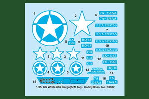 Hobby Boss 83802 US Blanc 666 Cargo Soft Top (1/35) – image 3