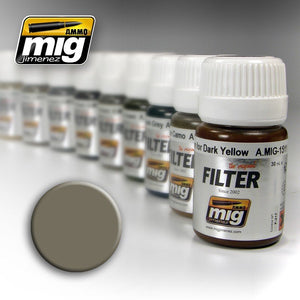 Munitions Mig Jimenez 1505 grises pour sable jaune 35 ml