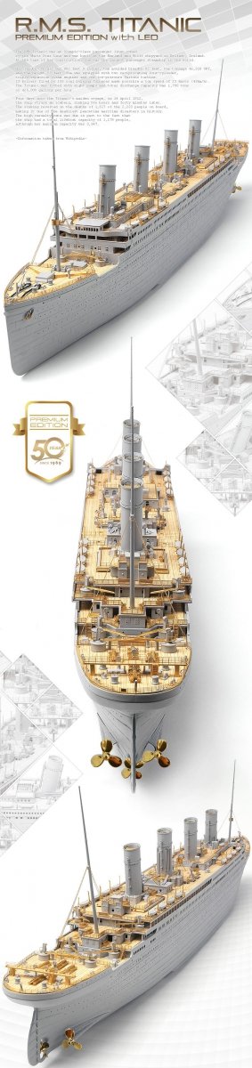 Academy 14226 RMS Titanic Édition Premium avec unités LED 1/400 – imagen 2