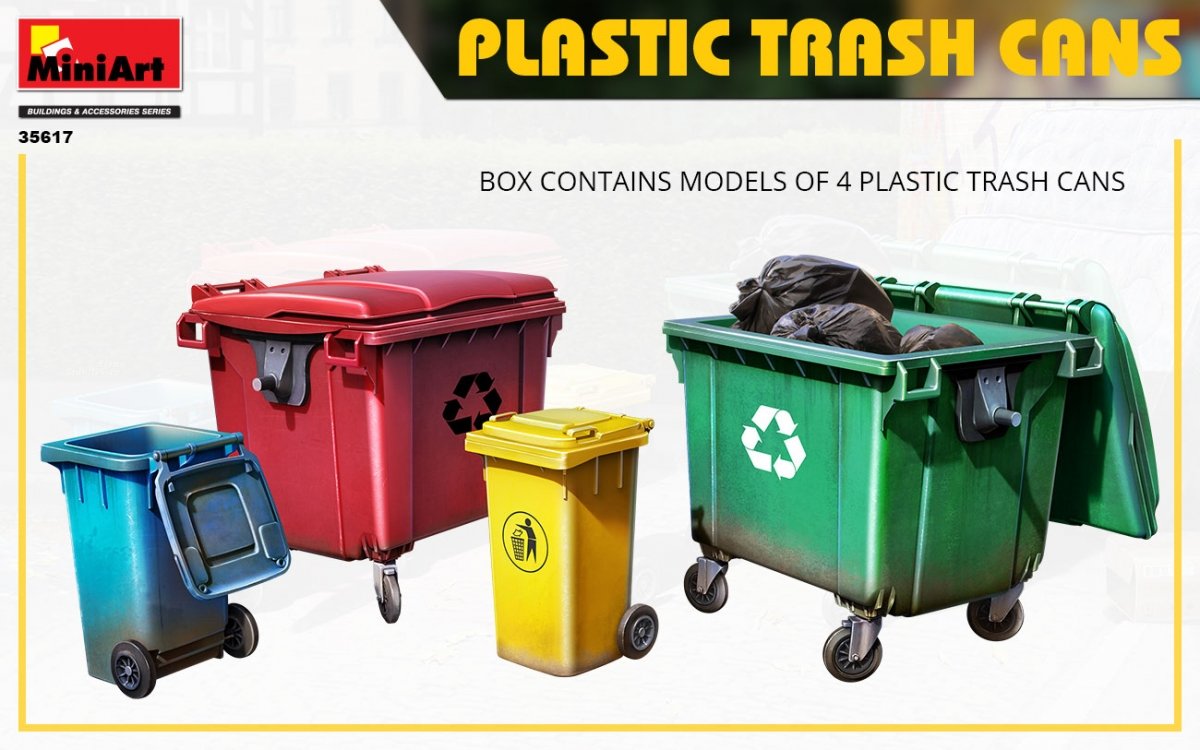 Miniart 35617 POUBELLES EN PLASTIQUE 1/35  – immagine 2