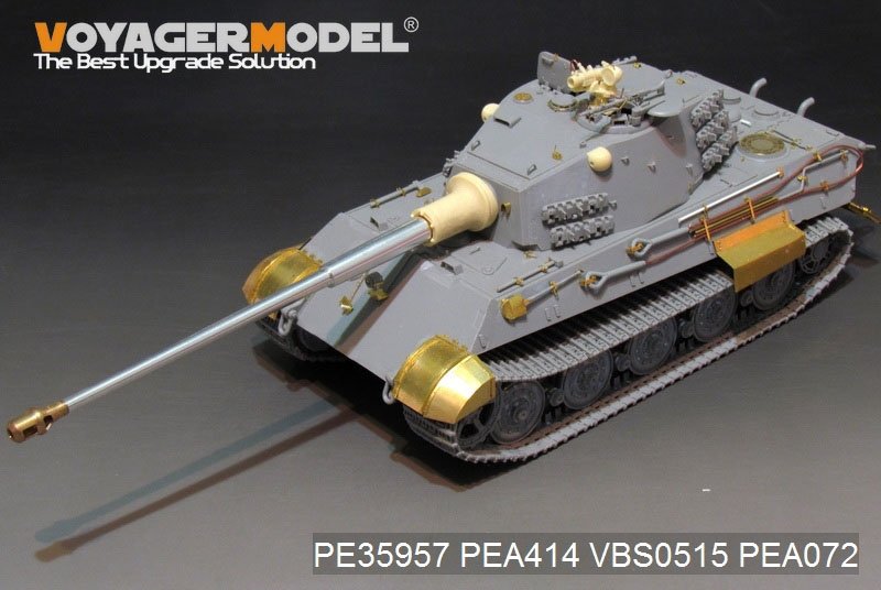 Maquette Voyager PE35957 Char King Tiger allemand de la Seconde Guerre mondiale (tourelle Hensehel) pour HOBBYBOSS 84533 1/35 – image 4