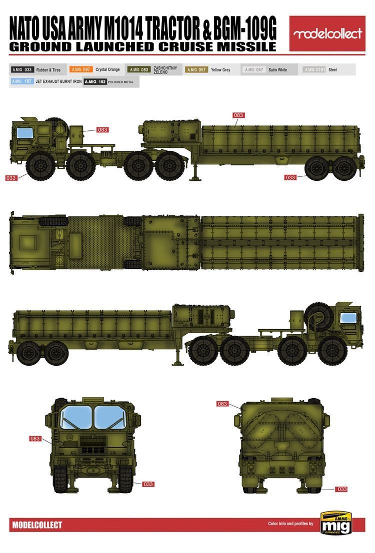 Modelcollect UA72096 Tracteur OTAN M1014 MAN et missile de croisière terrestre BGM-109G (1/72) – image 4