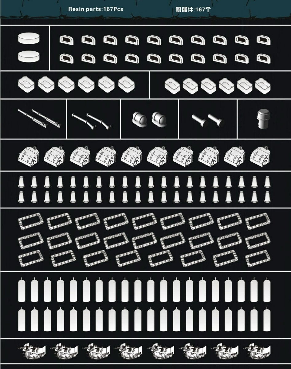 Flyhawk FH350125 USS Alabama BB-60 (pour Trumpeter 05307) 1/350 – image 4